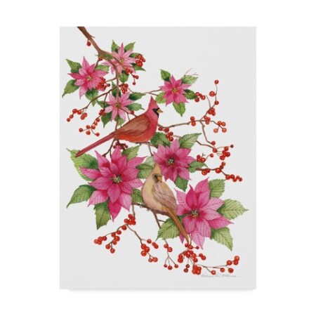 Trademark Fine Art Kathleen Parr Mckenna 'Holiday Happiness Iv' Canvas Art, 14x19 WAP04963-C1419GG